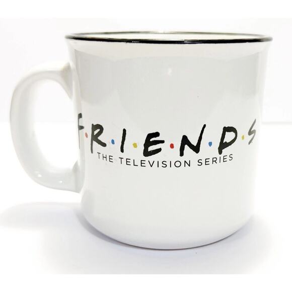 FRIENDS The TV Series “We Were On A Break” White Ceramic 20oz Camper Style Mug - Picture 1 of 6